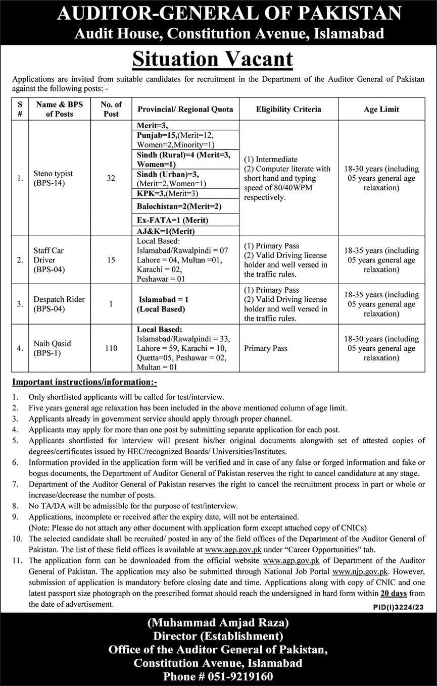 Steno Typist Jobs in Islamabad, Careers of stenographer  for Pakistan.